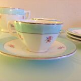 Coffee service décor Diane des faienceries de Sarreguemines / vintage 60s