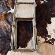 Set of 5 folding metal chairs