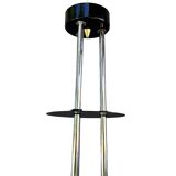 Elektroinstala Jílové pendant lamp, Czechoslovakia, 1970s, embossed glass