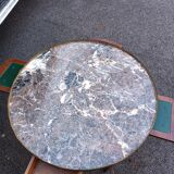 Table bouillotte style Louis XVI marble top