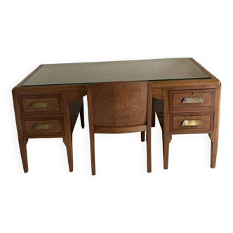 beautiful art deco desk and its armchair