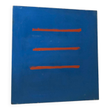 Tableau Bleu Abstrait