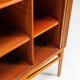 Danish high cabinet in teak with tambour doors Denmark 1960
