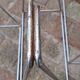 3 desk trestles 1970 chrome steel