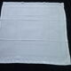 Set de 6 serviettes de table en coton damassé blanc  Vintage