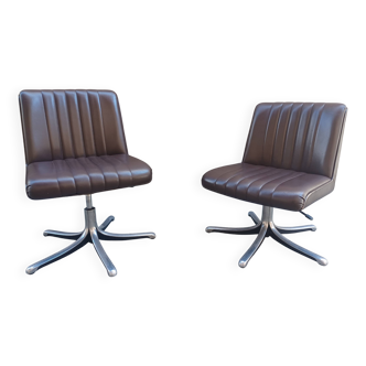 Paire de fauteuils 70's