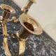 Gilded brass chandelier