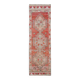 1970s Vintage Turkish Hand-Knotted Wool Cotton Red Runner Rug 90x307