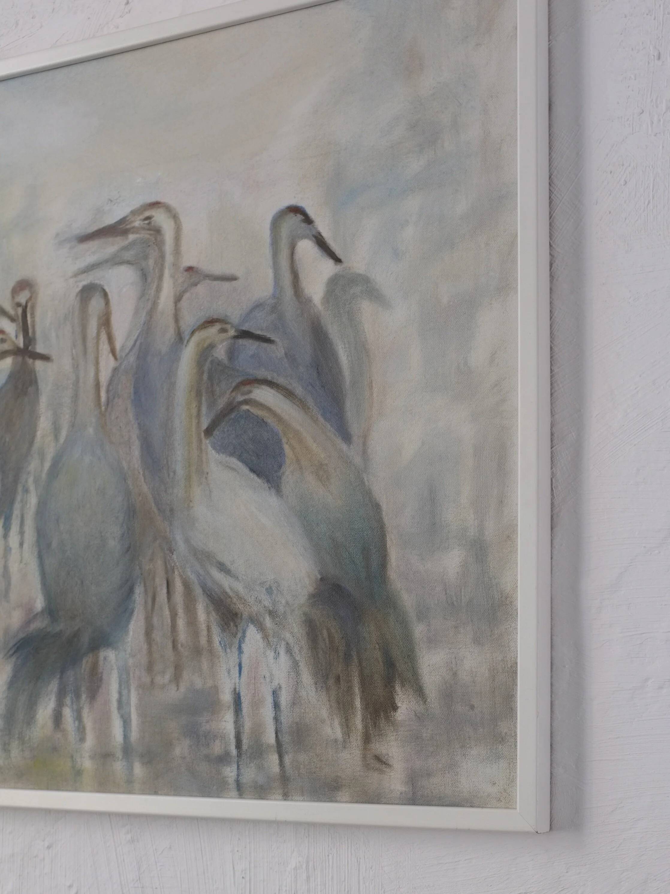 Vintage oil painting "Birds" | Sweden