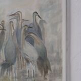 Vintage oil painting "Birds" | Sweden