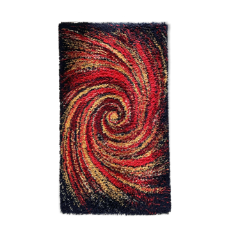Tapis en laine coloré par salewa, allemagne, années 1970