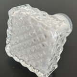 Chiseled glass whiskey decanter