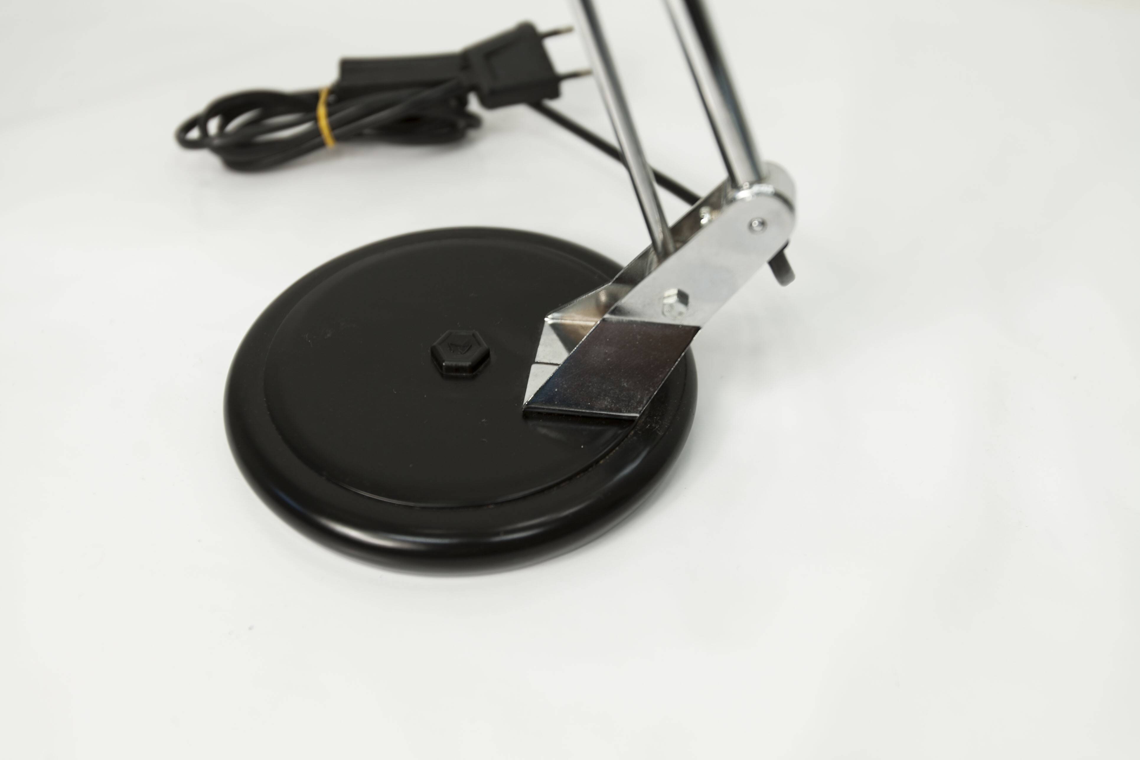 Aluminor 1960 black and chrome lamp Made in France