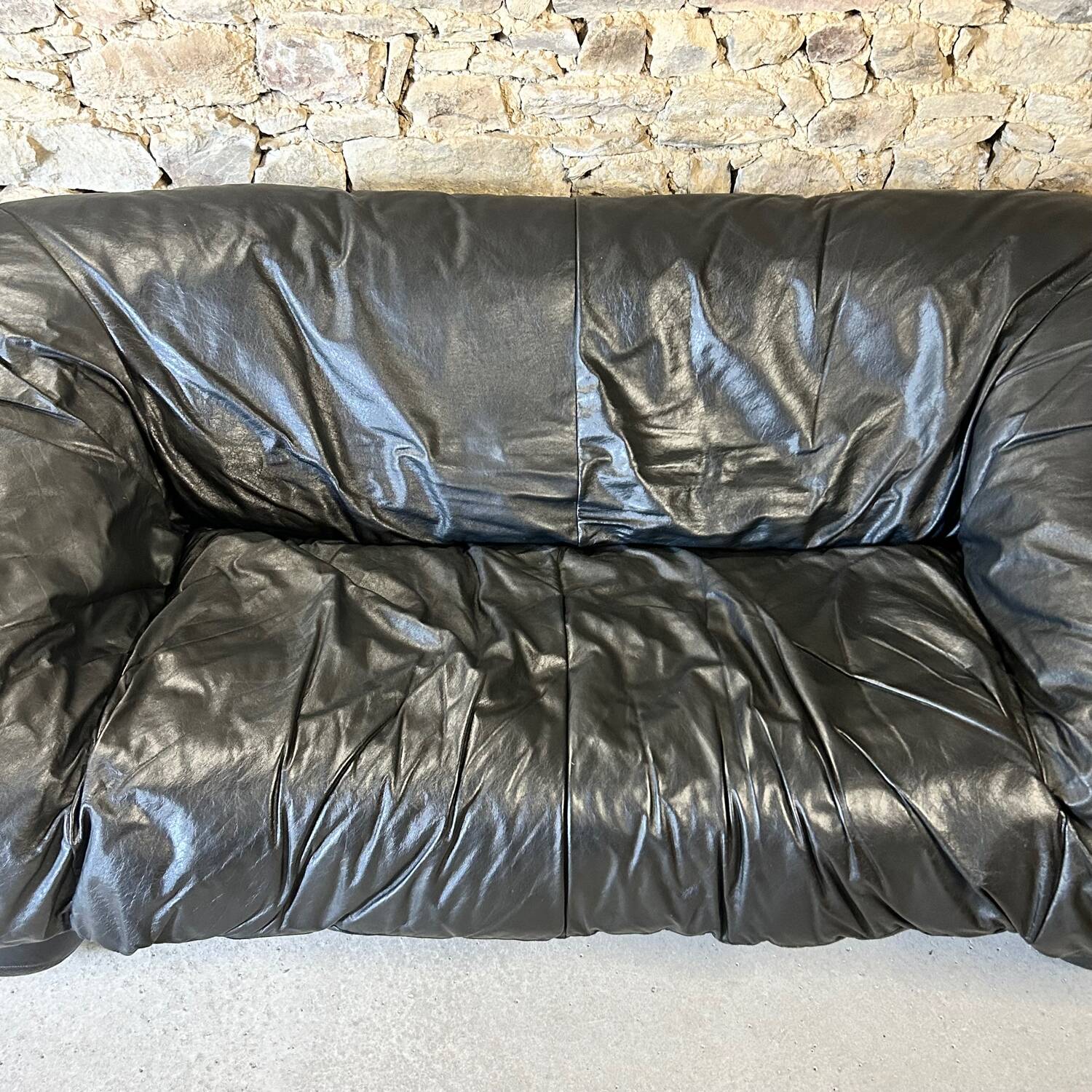 Canapé cuir Flou Flou par De Pas, D’Urbino & Lomazzi pour Ligne Roset