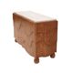 Paire de buffets en chêne avec plateau en travertin. Design contemporain italien.