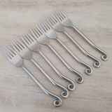 Twisted metal forks / spiral cutlery / twist