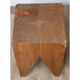 Pair of brutalist stools in solid fir
