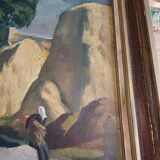 Oil on Canvas 19th Signed Breton Landscape