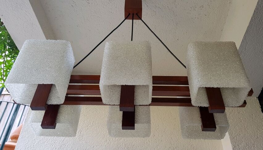 Hanging lamp teak 60