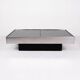 Mirror coffee table with bar, Willy Rizzo for Cidue, Italy, 1970s