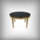 Coffee Table in Marble & Gilded Wood with Gold Leaf, Louis XVI Style – Mid 20th Century