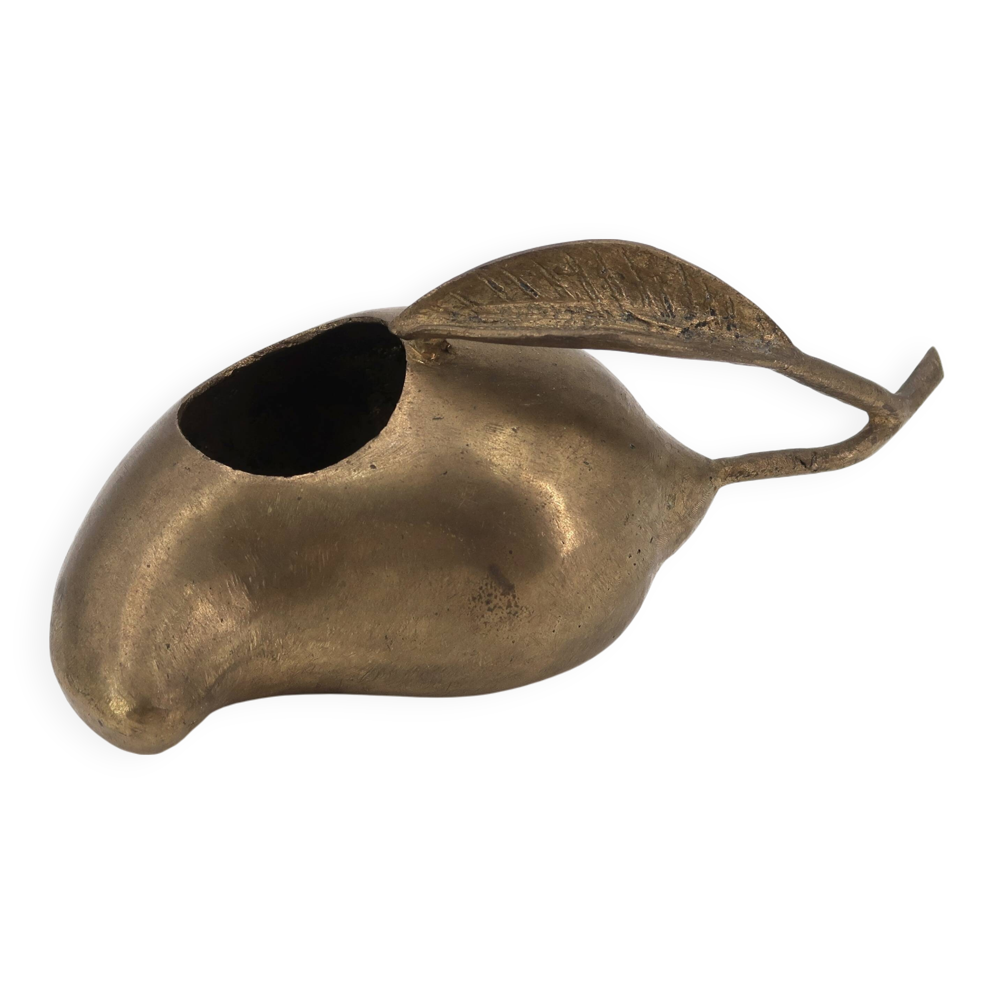 Fruit-shaped brass ashtray, 1970s