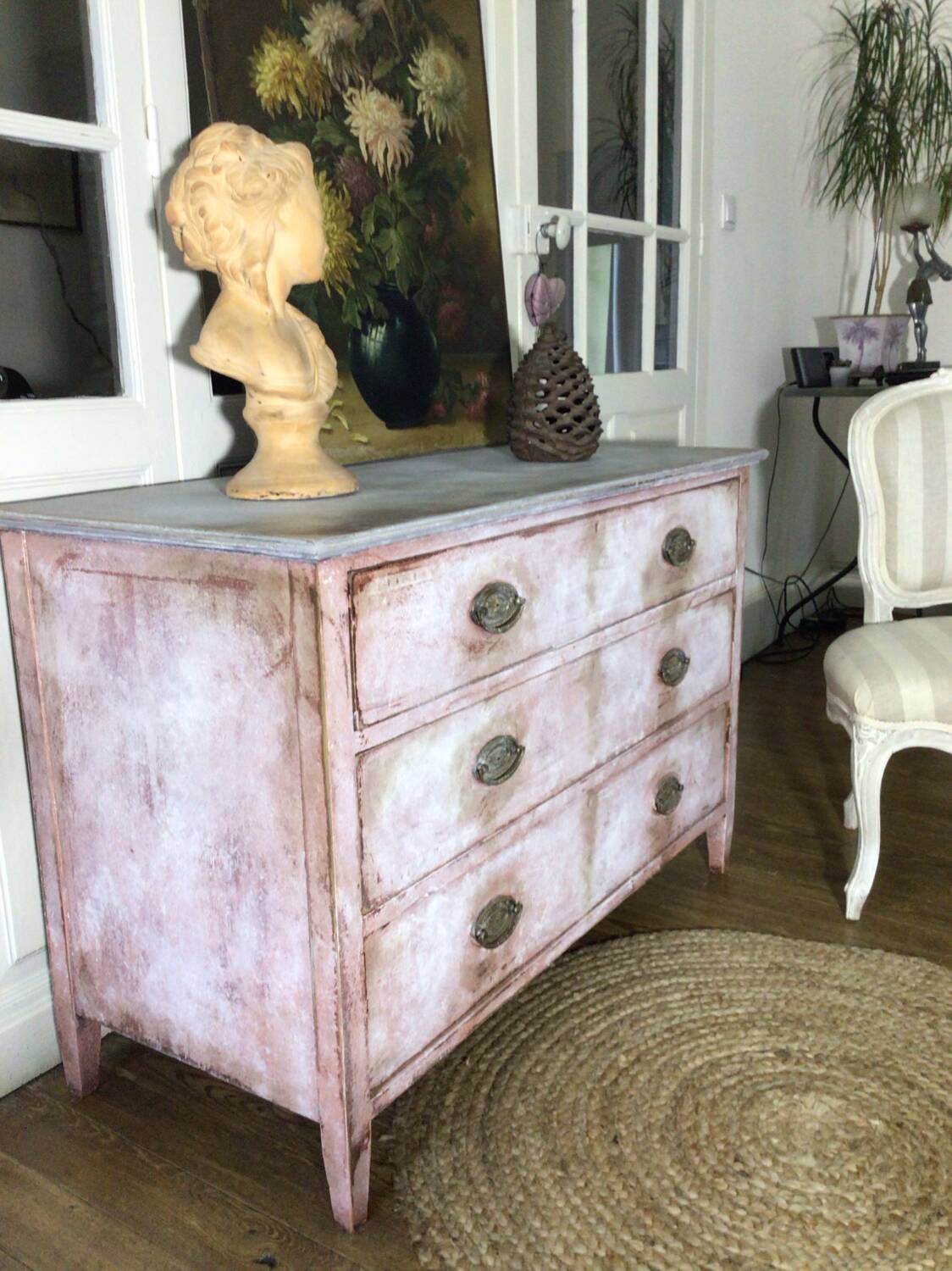 Early 20th century chest of drawers with old-fashioned patina