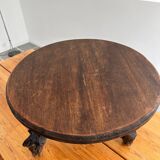 Brutalist wooden coffee table