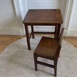 School desk and chair from the 1940s/50s.