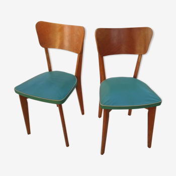 Paire de chaises vintage des années 50
