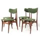 Set of 4 dining chairs 'Cindy' - new upholstery - mid century modern - teak