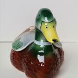 Empty pocket duck Francesco Guarino slip majolica