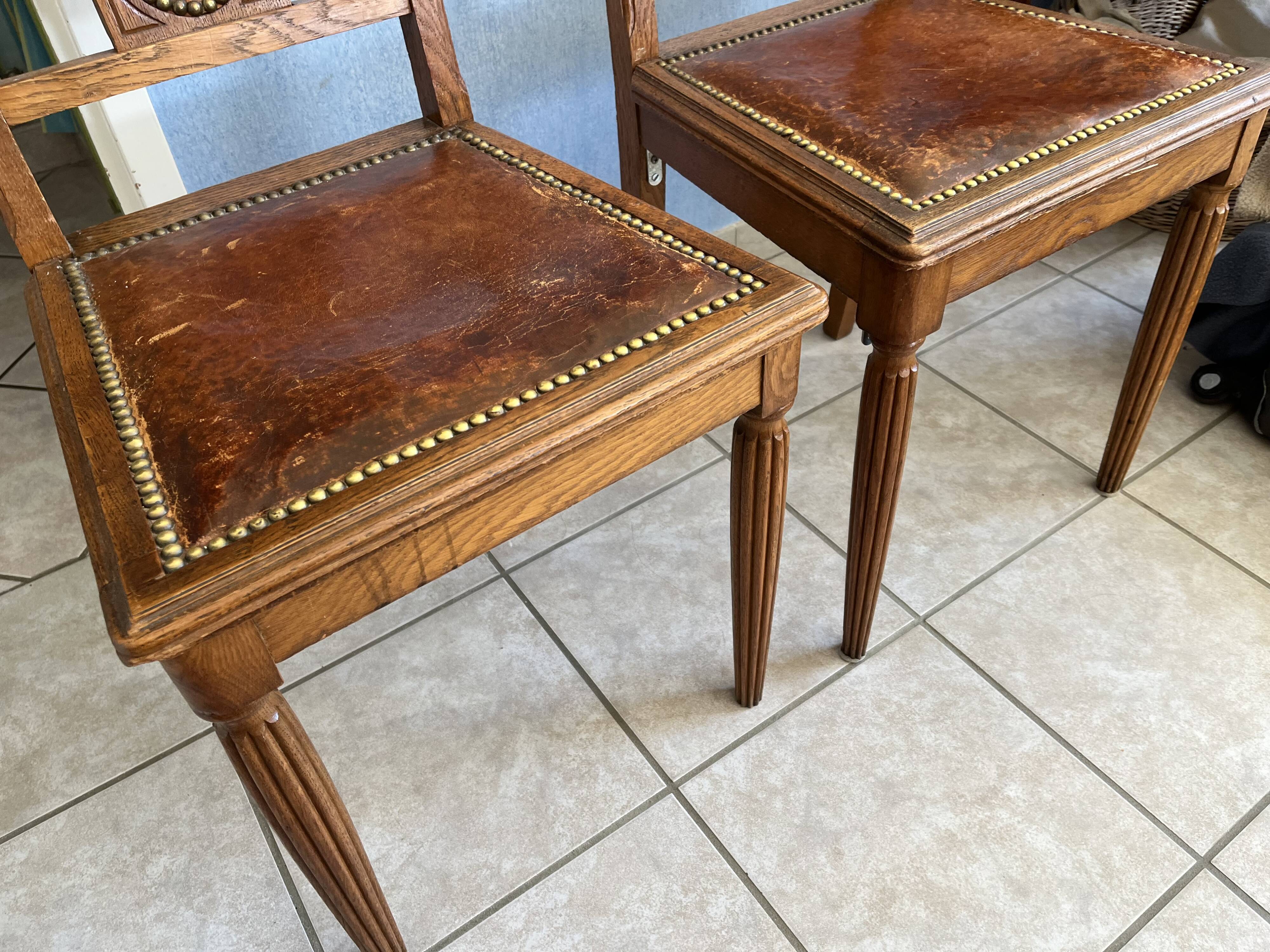 Paire de chaise 1930 art déco