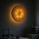 Mid-century Scandinavian Swedish, Ceiling light / Wall sconce in linen, 1950s