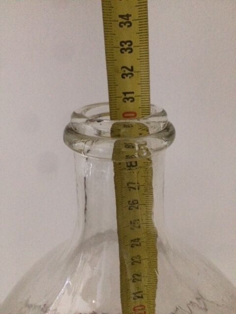 Transparent demijohn of 5 L