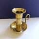 Large artisanal hand candle holder cellar rat gilded copper vintage atypical