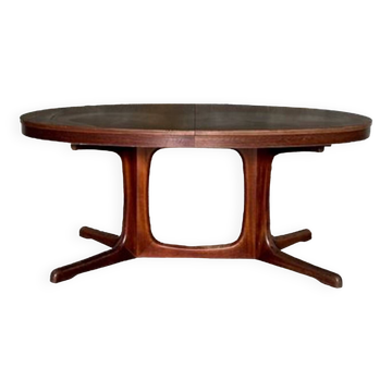 Table à manger scandinave vintage en teck