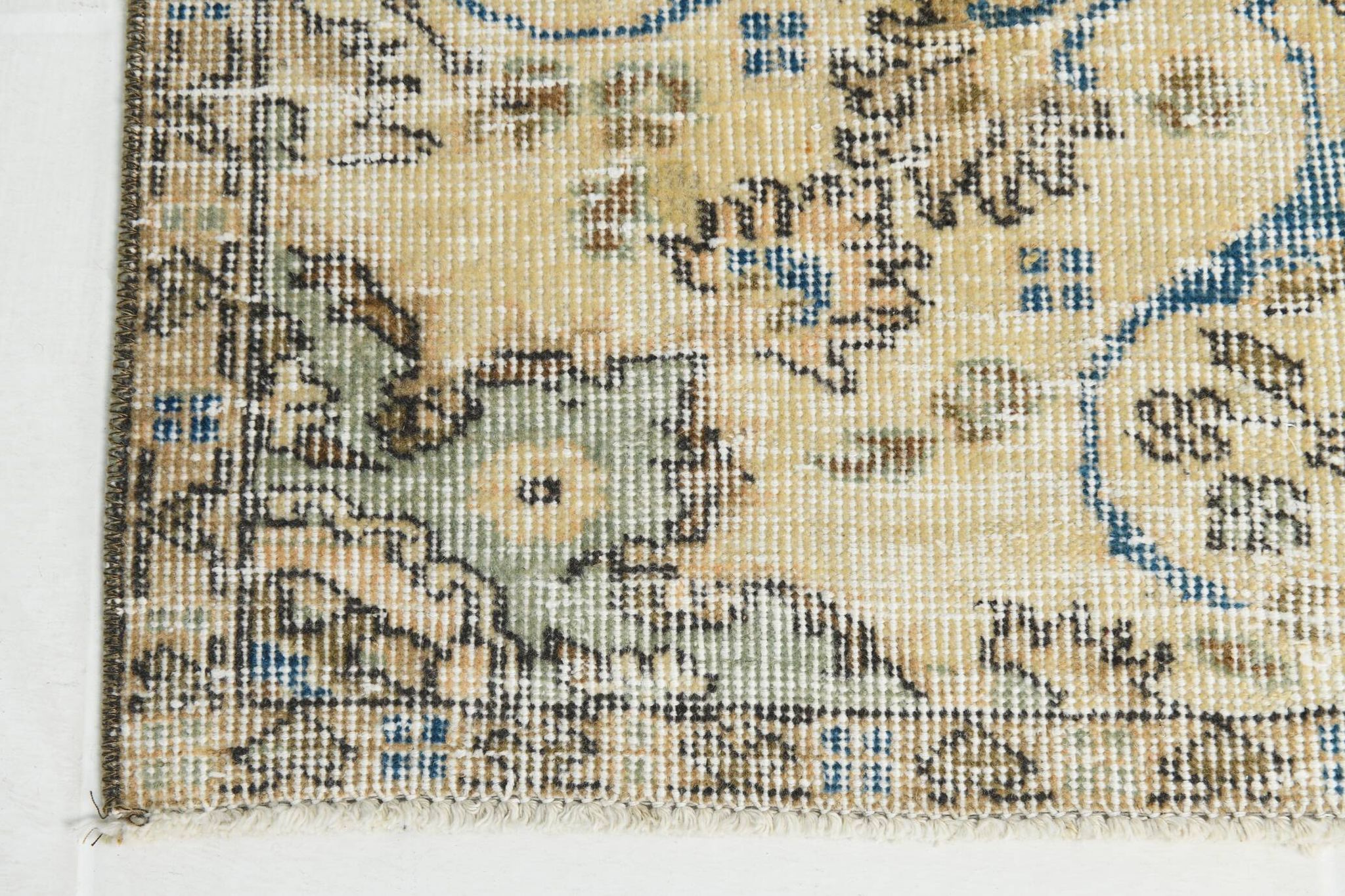 Natural Vintage Rug, Rustic Boho Rug, 157x254 Cm