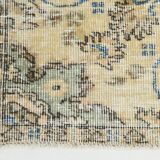 Natural Vintage Rug, Rustic Boho Rug, 157x254 Cm