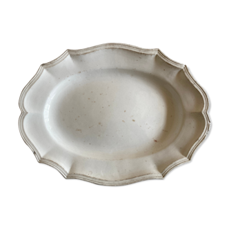 Plate in godenware 19th