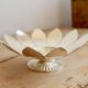 Vintage silver-plated metal dish in the shape of a flower - Decorative catch-all tray
