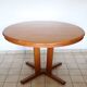 Extendable round table, teak, 1960
