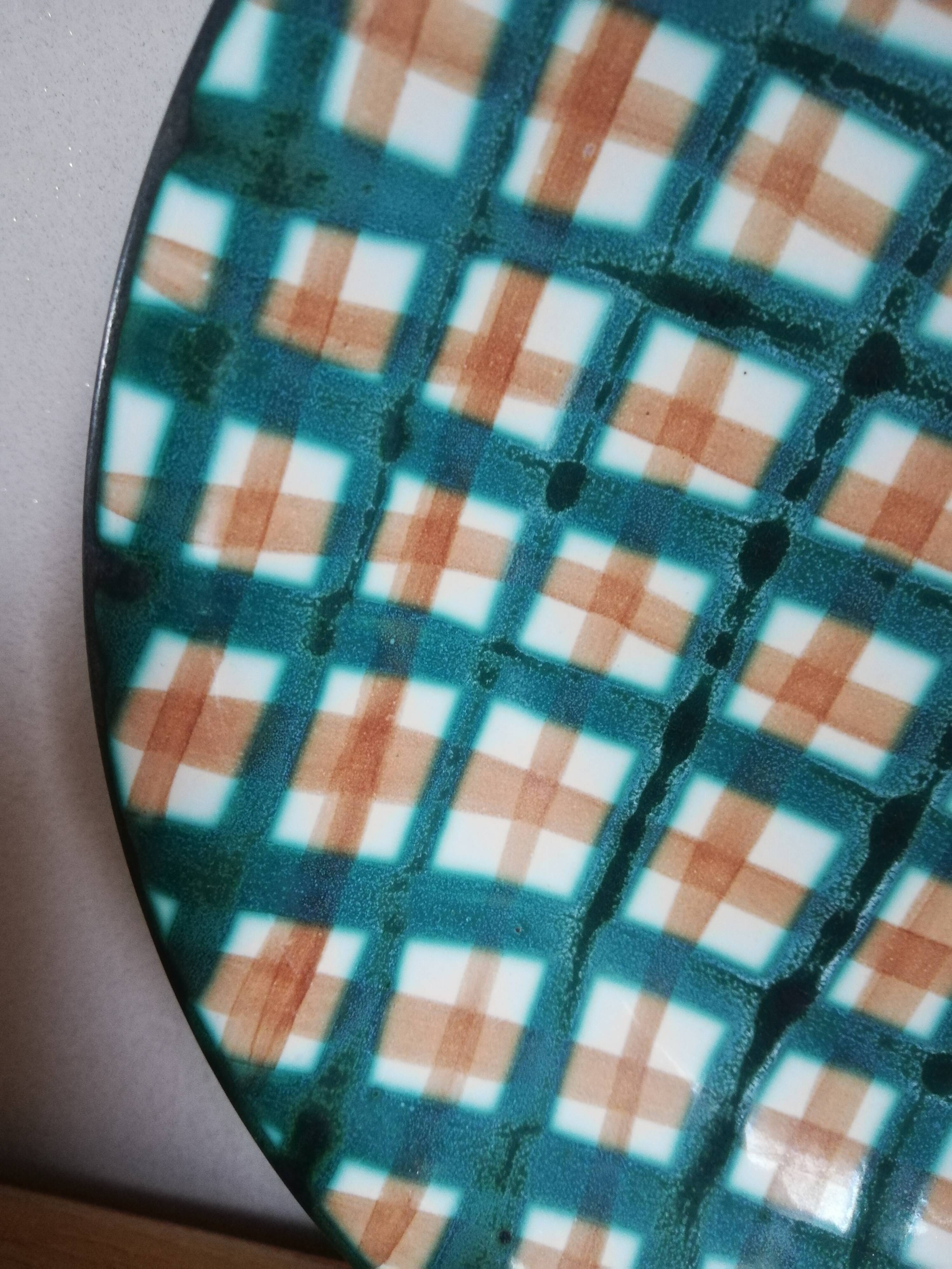 Series of 4 hollow plates Robert Picault Vallauris