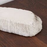 Brutalist free-form alabaster emptier