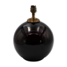 Ball lamp in opaline glass black art deco 1930