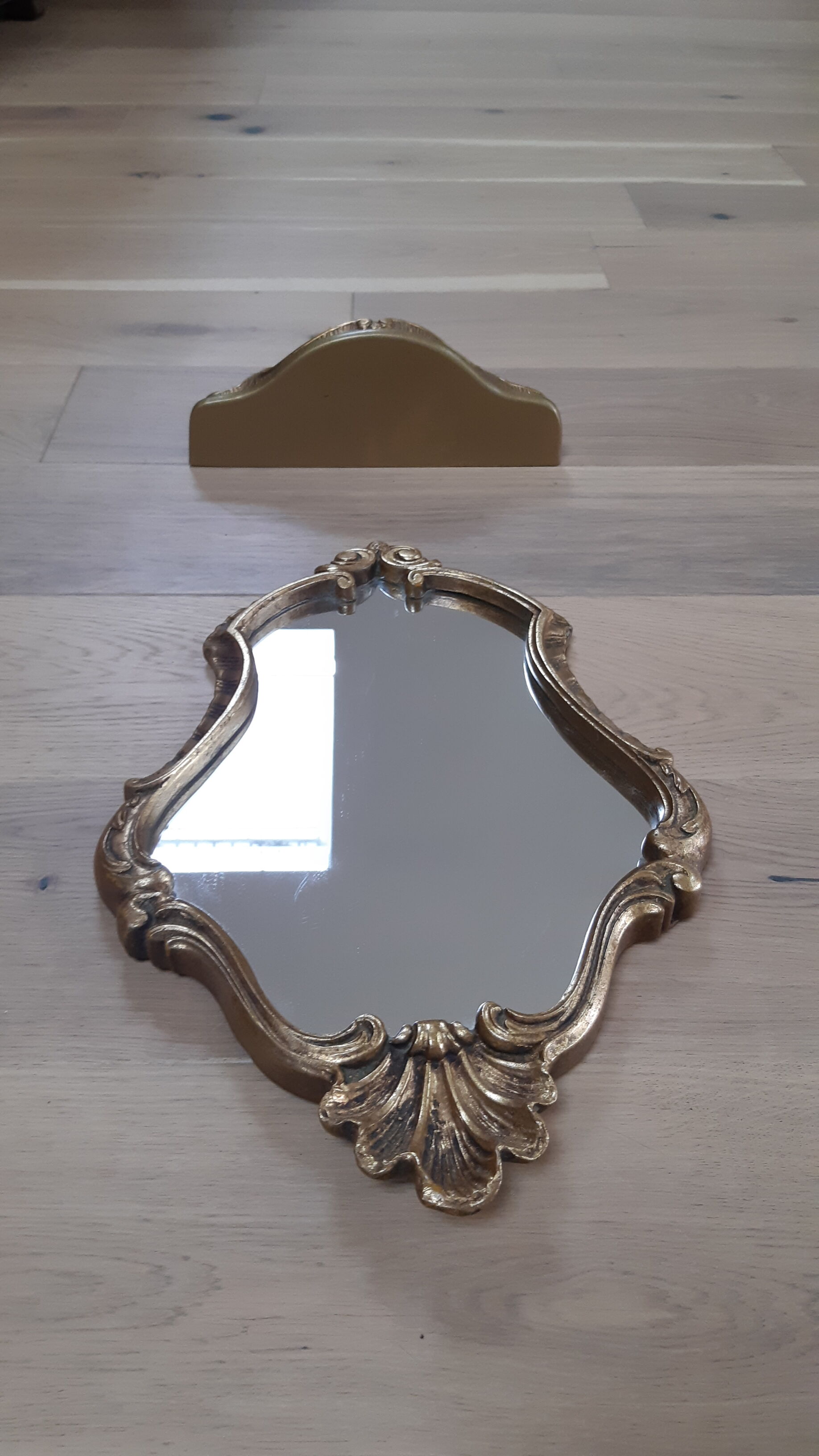 Golden mirror and his harness