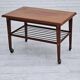 1970s, Danish coffee table, wheels, teak wood.