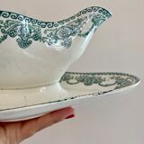 Vintage saucière in iron earth, au chatelet de longwy