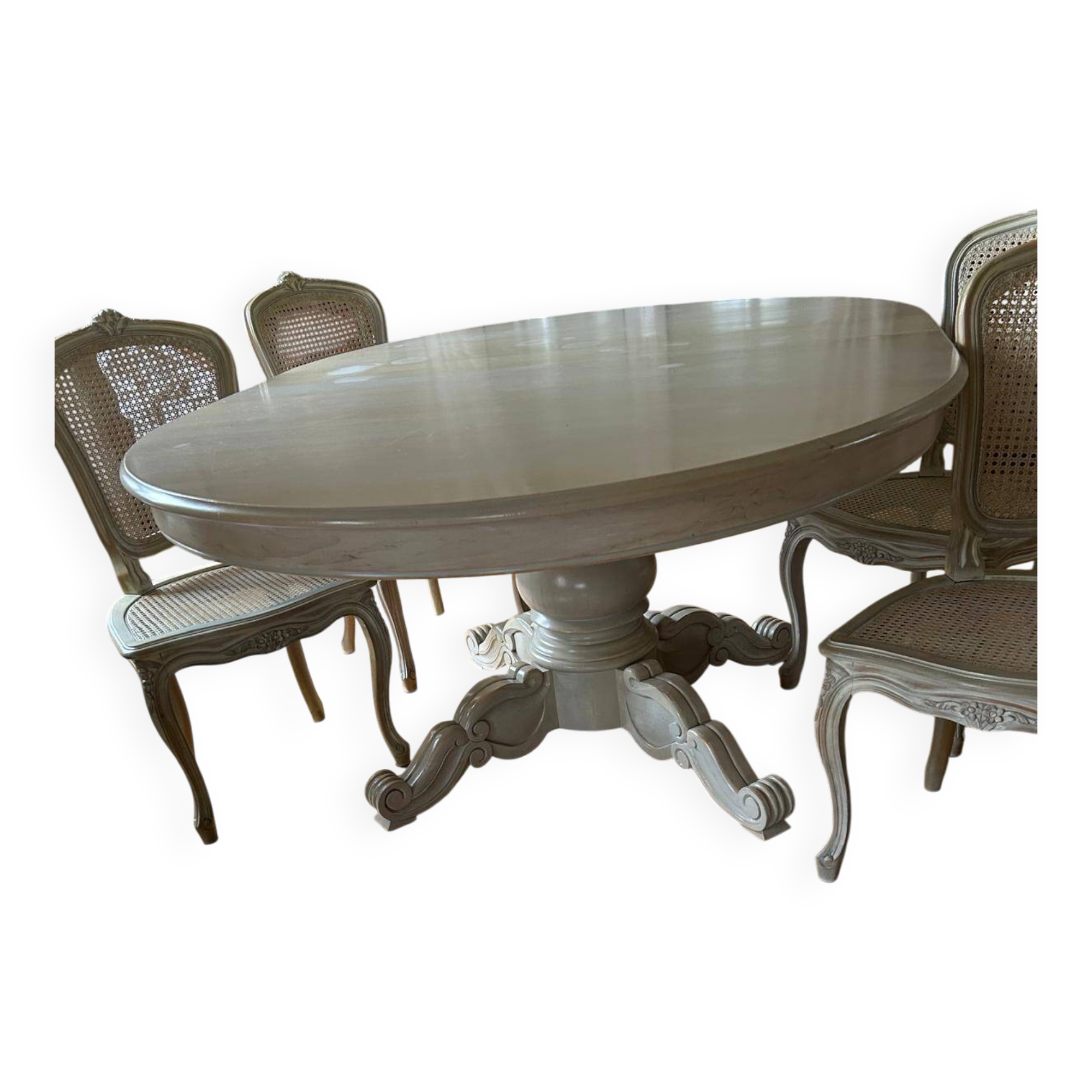 Table pied central