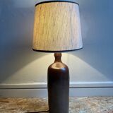 Vintage stoneware bottle lamp